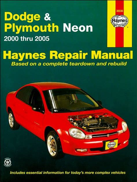 dodge neon repair manual